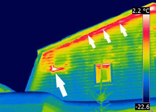 NOVOSIP.RU - Выявление утечек тепла в доме при помощи тепловизора 